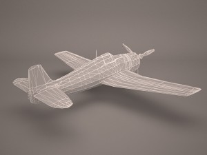 military aircraft 49 Modelo 3D