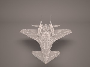military aircraft 50 Modello 3D