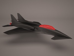 military aircraft 50 Modello 3D