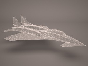 military aircraft 50 Modello 3D