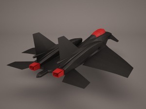military aircraft 50 Modello 3D