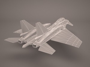 military aircraft 50 Modello 3D