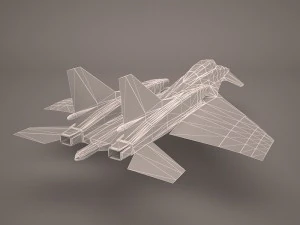 military aircraft 50 3D Model