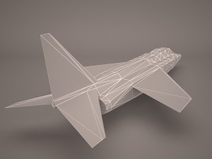 military aircraft 51 Modello 3D