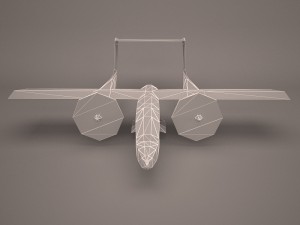 military aircraft 52 Modello 3D