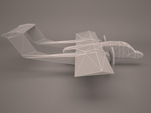 military aircraft 52 Modello 3D