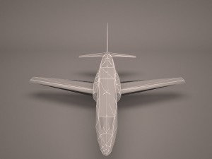 military aircraft 54 3D Модель