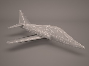 military aircraft 54 3D Модель