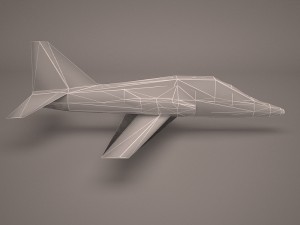 military aircraft 54 3D Модель