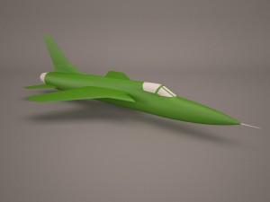 military aircraft 55 3D Модель