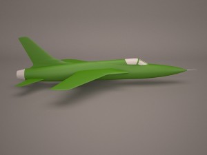 military aircraft 55 3D Модель