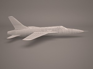 military aircraft 55 3D Модель