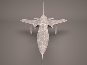 military aircraft 56 Modello 3D