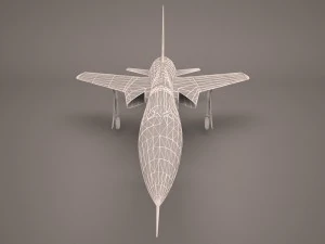 aeronave militar 56 Modelo 3D