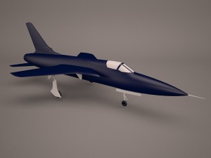 military aircraft 56 Modello 3D