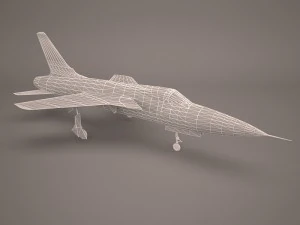 aeronave militar 56 Modelo 3D