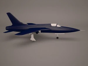aeronave militar 56 Modelo 3D