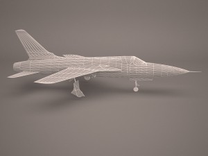 military aircraft 56 Modello 3D