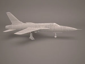 aeronave militar 56 Modelo 3D