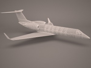 military aircraft 57 Model 3D