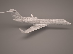 military aircraft 57 Model 3D