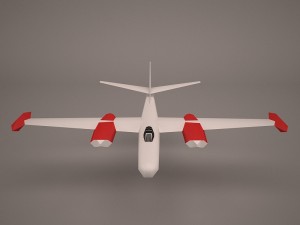 military aircraft 58 3D मॉडल