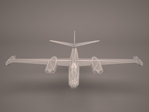 military aircraft 58 3D-Modell