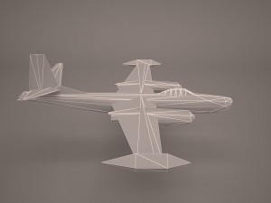 military aircraft 58 3D-Modell