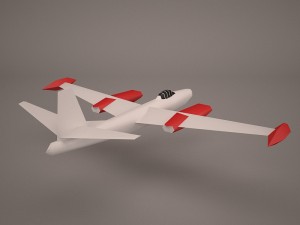 military aircraft 58 3D-Modell