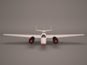military aircraft 61 3D Model