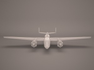 military aircraft 61 3D 모델