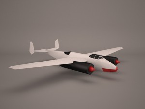 military aircraft 61 3D 모델
