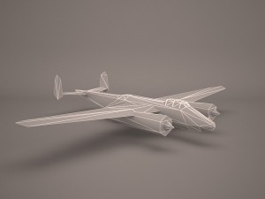 military aircraft 61 3D 모델
