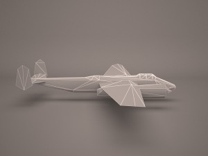 military aircraft 61 3D 모델