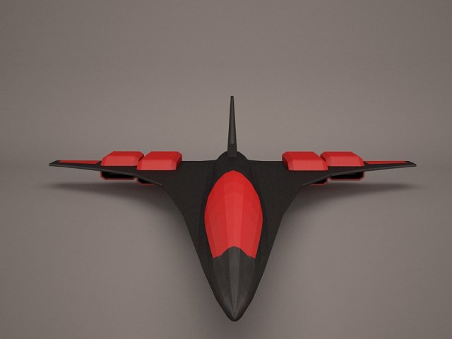 military aircraft 62 3D Модель .c4d .max .obj .3ds .fbx .stl .blend 