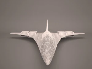 military aircraft 62 3D Model