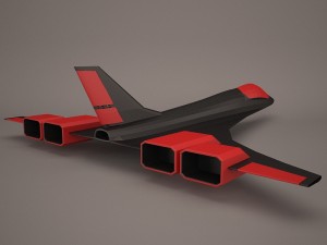military aircraft 62 3D Модель