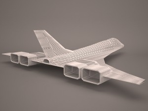 military aircraft 62 3D Модель