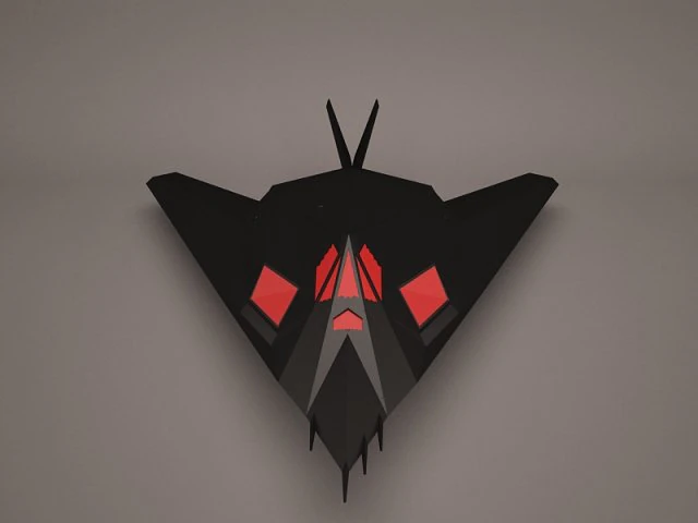 military aircraft 63 3D Model .c4d .max .obj .3ds .fbx .stl .blend