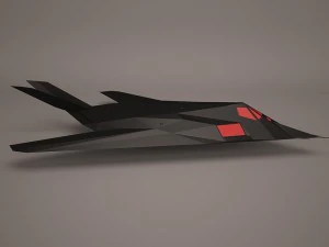 military aircraft 63 3D Model