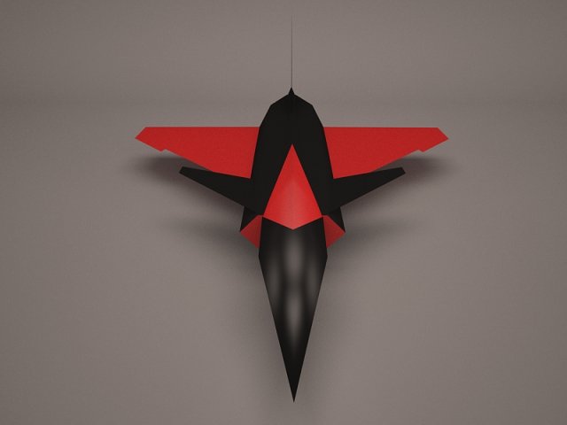 military aircraft 64 3D Модель .c4d .max .obj .3ds .fbx .stl .blend 
