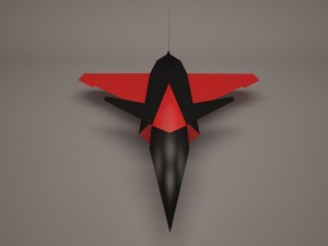 military aircraft 64 3D Model