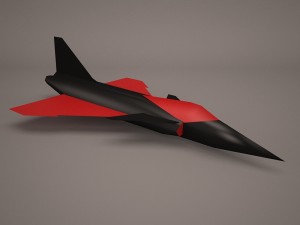 military aircraft 64 3D Модель
