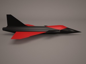 military aircraft 64 3D Модель