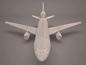 military aircraft 65 3D Model