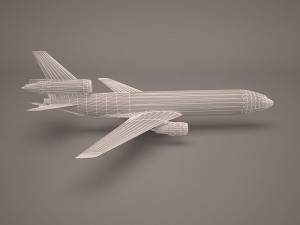 military aircraft 65 3D Model