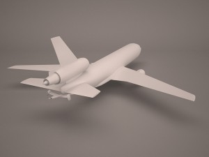 military aircraft 65 3D Model