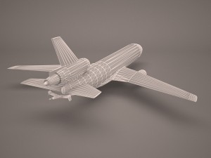 military aircraft 65 3D Model