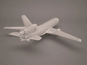 military aircraft 65 3D Model