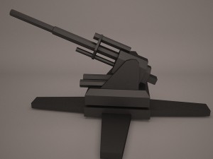 anti aircraft 3D मॉडल